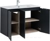Aquanet 274013 Тумба с раковиной Алвита new 100 подвесная 3 дв.цв.антрацит (274013)