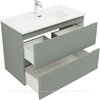 Aquanet 332533 Тумба с раковиной Джейн 90 цв.мисти грин (раковина Flat) (332533)