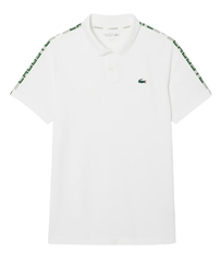 Теннисное поло Lacoste Ultra Dry Branded Stripe Tennis - white
