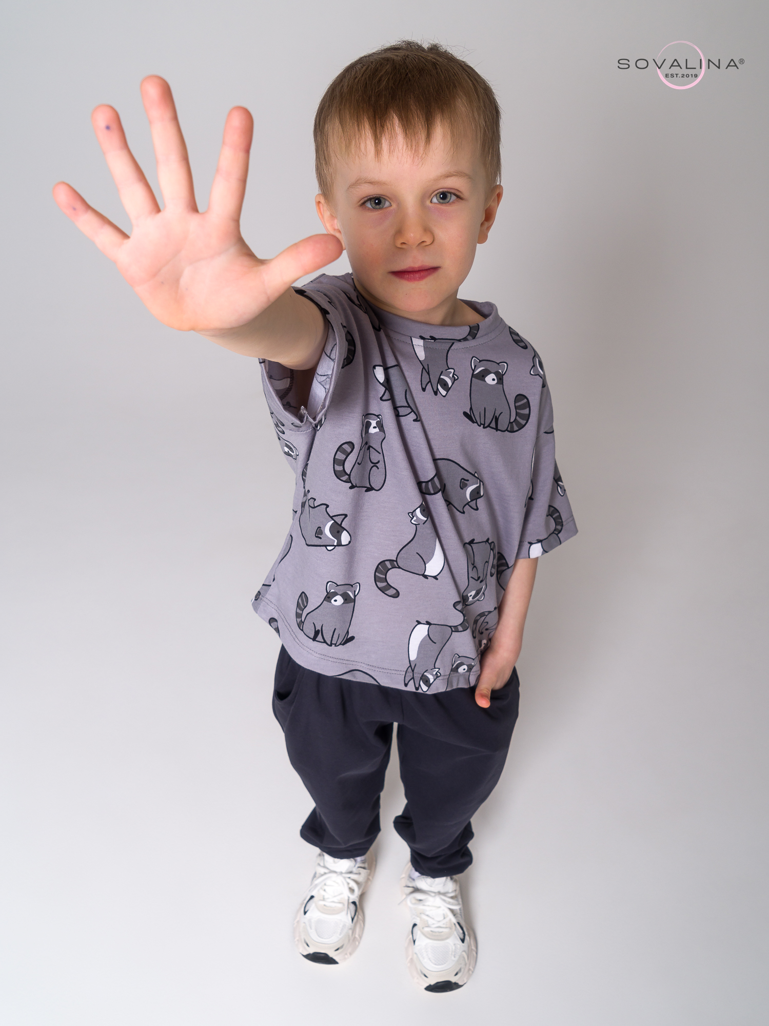 Костюм Daily men енотики серые-антрацит