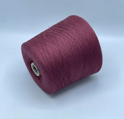 Бобинная пряжа,Cotton combed, 1693м. 100%Хлопок, Приглушенно-бордовый(149), 39323