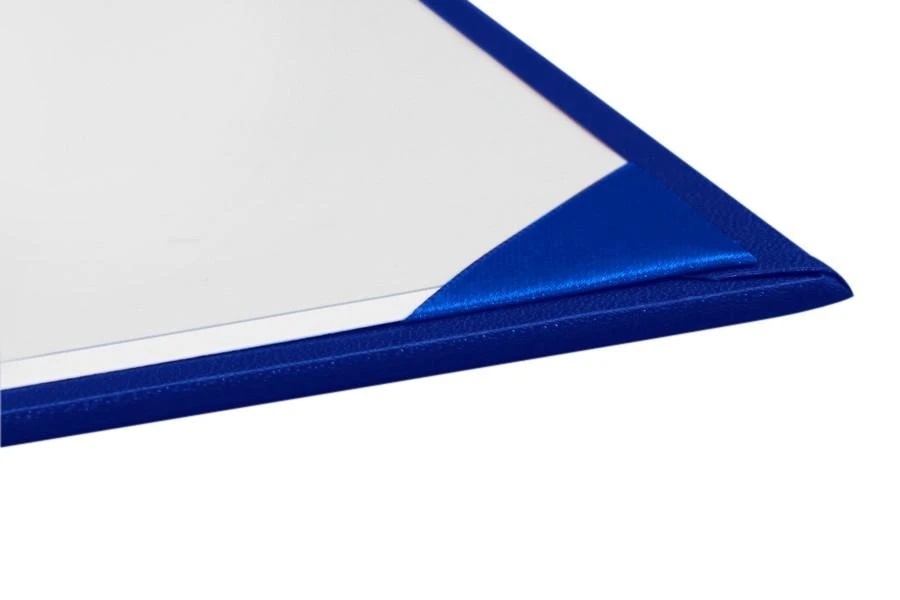 Папка обложка «Классик» для диплома с логотипом (Синяя)