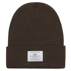 Шапка Alpha Industries Essential Beanie Espresso (Темно-коричневый)