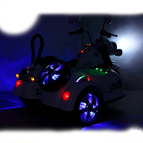 Электромобиль детский мотоцикл с коляской Vip Toys