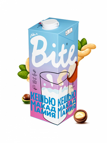 Молоко растительное Bite «Кешью-Макадамия», 1 л