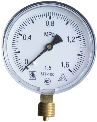 Купить Манометр рад МТ-100 0-1,6МПаДк100 G1/2
