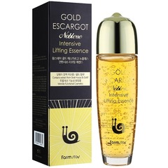 Сыворотка с лифтинг-эффектом с муцином королевской улитки Gold Escargot Noblesse Intensive Lifting Essence FARMSTAY