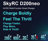 Зарядное устройство SkyRC D200 neo 10А 2x400W(DC)/2x100W(AC) LiPo 6S USB-C PD Bluetooth