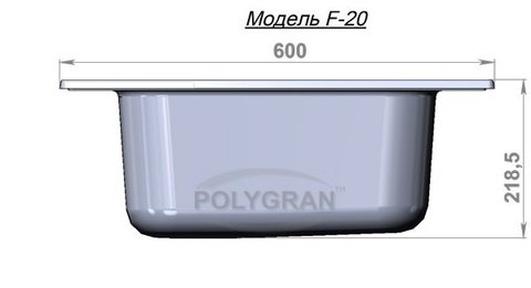 Кухонная мойка POLYGRAN F-20