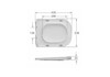 Aquatek AQ4001-00 AQ4001-00 Сидение с крышкой (дюропласт) SQUARE (для AQ4411, AQ4451), SoftClose, QuickRelease, белая