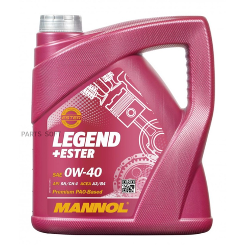 СИНТЕТИЧЕСКОЕ МОТОРНОЕ МАСЛО MANNOL LEGEND ESTER 0W-40 4 Л. MN7901-4 (1001) (Аналог 2261, 105892)