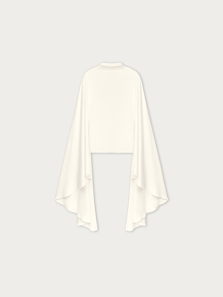 

Топ Шима с удлиненными рукавами, Молочный