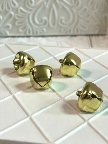 рождественский колокольчик, цвет золото, 13мм (4шт)