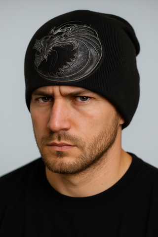 Шапка из хлопка BST0002 с кожей кенгуру 7.17 Studio Luxury