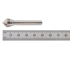 Бор-фреза твердосплавная K(KSK) 90° 8,0x4x50x6мм HM H-Tools 116254HT