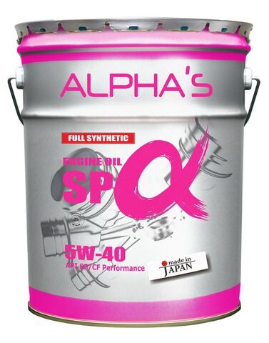 Масло моторное ALPHA'S 809546 5W-40 SP/CF 20L