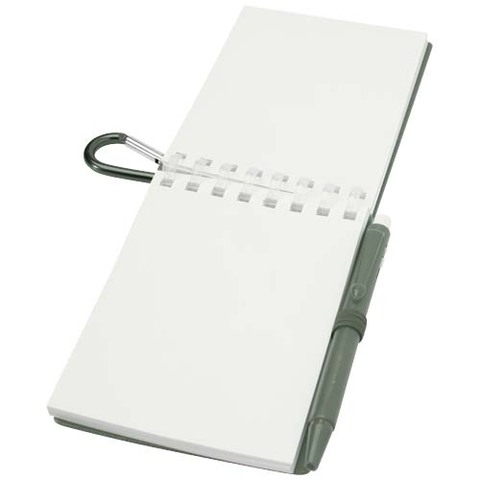 Lig Mini набор из блокнота в мягкой обложке из переработанного пластика и шариковой ручки (синие чернила)