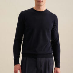 Пуловер мужской Seidensticker 01.251600-19 синий из шерсти Мерино