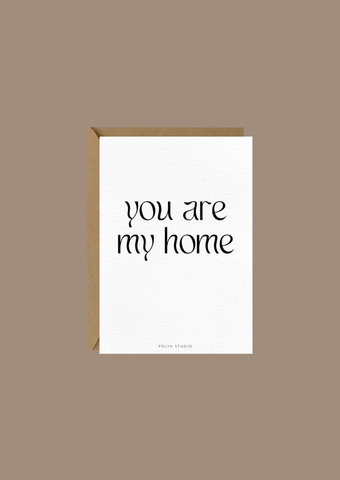 Открытка MY HOME