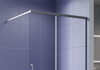 Aquatek AQ.WISL.120.1GM AQ.WISL.120.1GM Душевая перегородка раздвижная Walk in с держателем 1200x2000 профиль оружейная сталь, стекло прозрачное 5/6мм