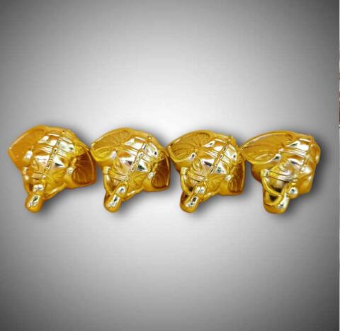 ножка для шкатулки слон золото пластик 35*35мм