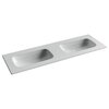 Ceramica Nova Grace CN7022WX Раковина мебельная прямоугольная с двумя чашами без отв. под смеситель, 141x45.7