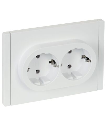 FORTE&PIANO Роз. 2-я с з/к без з/ш б/к 16А FP224 бел. IEK