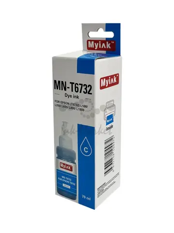 Чернила для EPSON L800/L1800/ L100/ L200 EI-C87 (70мл, Cyan Dye) MyInk