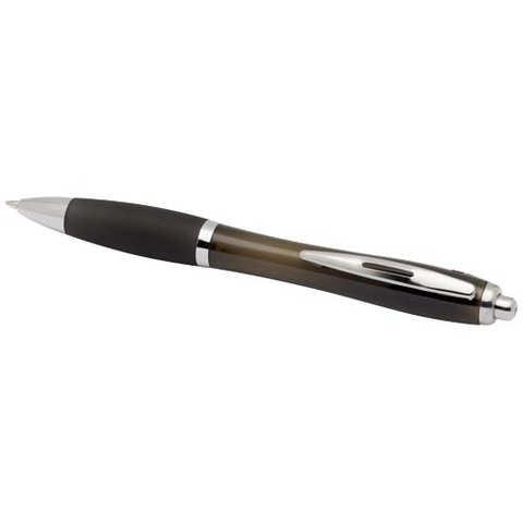 Шариковая ручка Nash из пластмассы, переработанной по стандарту RCS, с цветными корпусом и рукояткой (синие чернила)