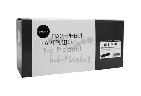 Тонер-картридж NetProduct (N-TK-5140Bk) для Kyocera ECOSYS M6030cdn/M6530cdn, Bk, 7K (Повр. упак.)