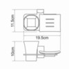 WasserKRAFT Exter K-5226 Держатель стакана и мыльницы