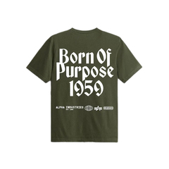 Футболка Alpha Industries Born Of Purpose Tee Olive (Зеленый)
