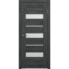 Купить Межкомнатная дверь CPL Бостон чёрное дерево стекло матовое