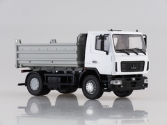 MAZ-5550 tipper restyling white-gray 1:43 AutoHistory