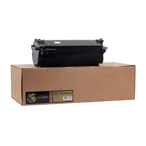 Тонер картридж БУЛАТ s-Line 52D5H00 для Lexmark MS810 (Чёрный, 25000 стр.), до версии LW73 включительно