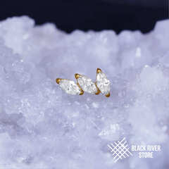 3K Plume Crystal PVD Yellow - Inverted