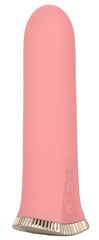 Нежно-розовый мини-вибромассажер Uncorked Rose - 12 см. - 