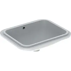 Geberit VariForm Раковина с установкой под столешницу прямоугольной формы, Т1=45х35 см, без отв. под смеситель, с отв. перелива фото