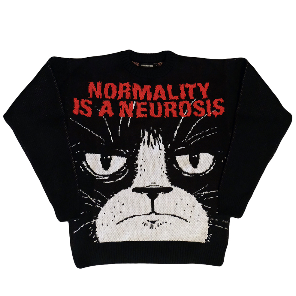 Normality is a neurosis / свитер – купить в Barking Store, актуальный мерч  с животными