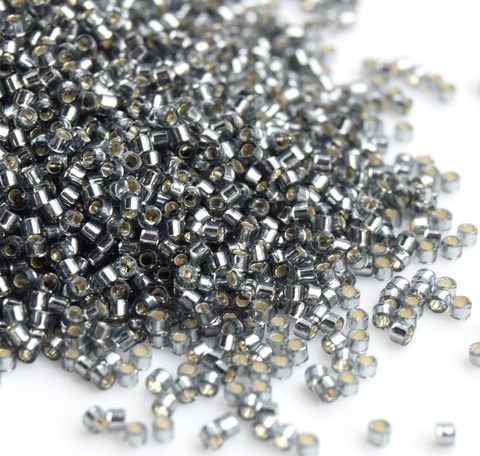 DB-0048 Бисер цилиндрический Миюки делика 11/0 /Miyuki delica 11/0 Silverlined Light Gray