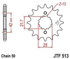 Звезда мотоциклетная JT JTF513.15