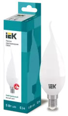 Лампа светодиодная ECO CB35 свеча на ветру 7Вт 230В 3000К Е14 IEK LLE-CB35-7-230-30-E14