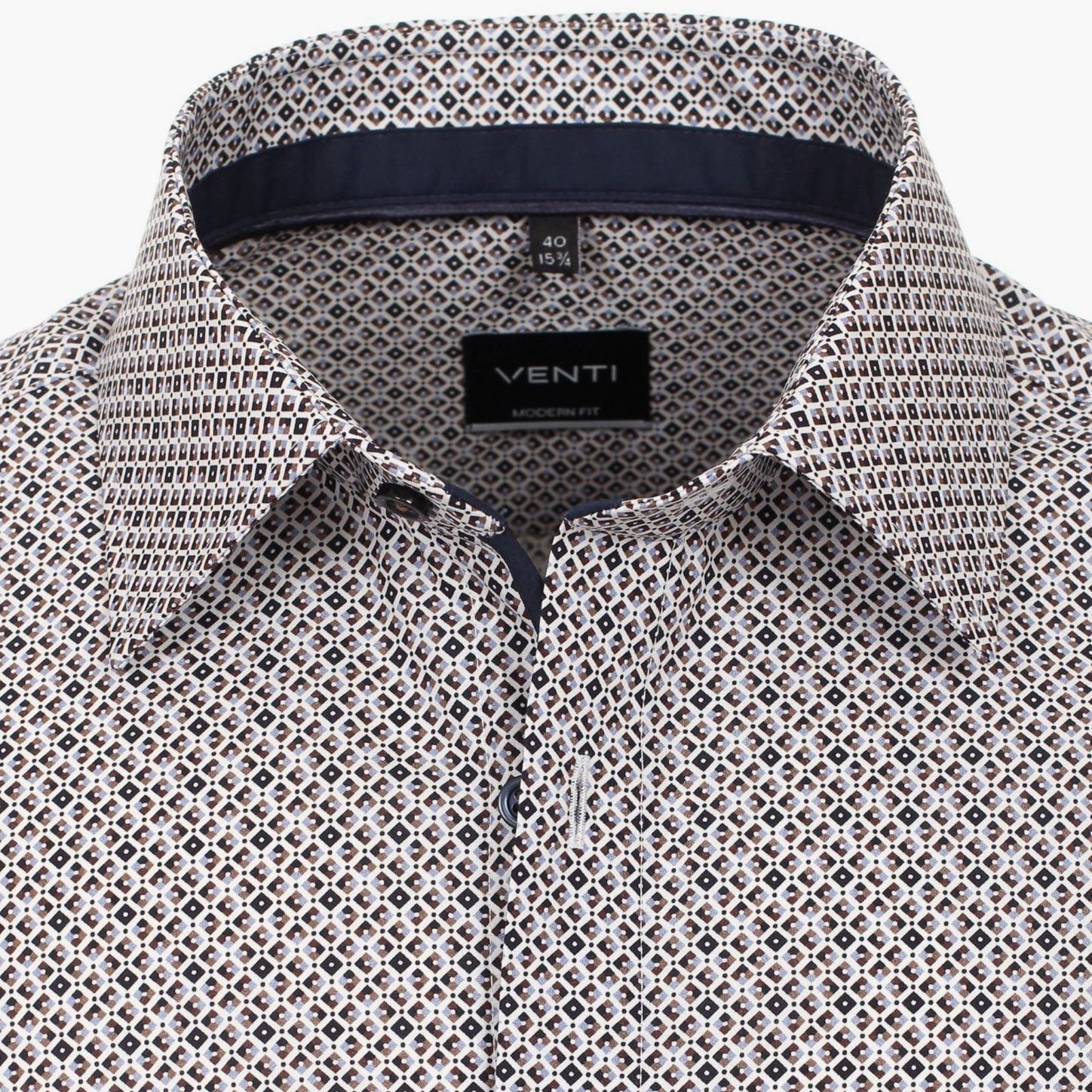 Рубашка Venti Modern Fit 123942300-200 с геометрическим принтом