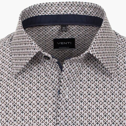 Рубашка Venti Modern Fit 123942300-200 с геометрическим принтом