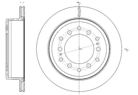 Диск тормозной вентилируемый G-brake  GR-21263