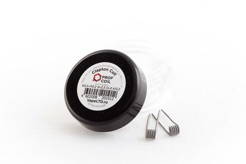 Prof Coil Clapton K0.5+KO.2 d2.5 Ω=0.4/0.2 (2шт)