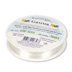 "Gamma" Леска для бисера DF-035 d 0.35 мм 100 м №01 белый