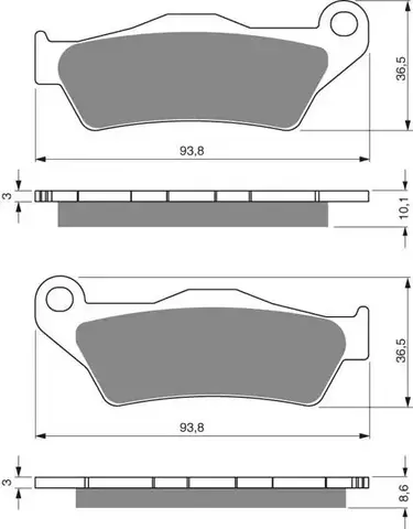 Тормозные колодки дисковые 292 S3