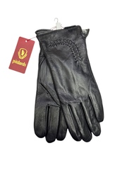 Перчатки. Женские. Материал верха: Кожаные. Подклад: Плюш-флис.5 шт в упаковке.