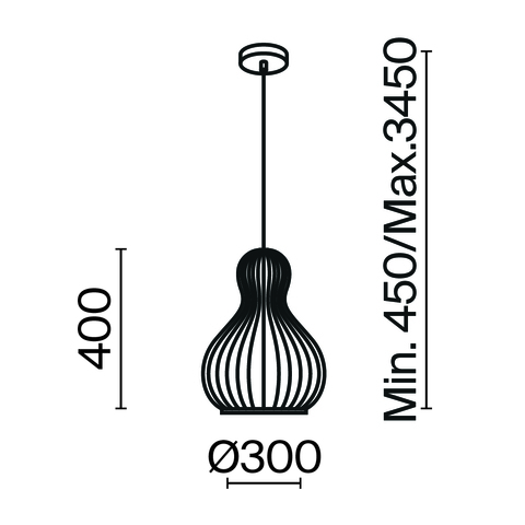 Подвесной светильник Maytoni Roots MOD192PL-01W1
